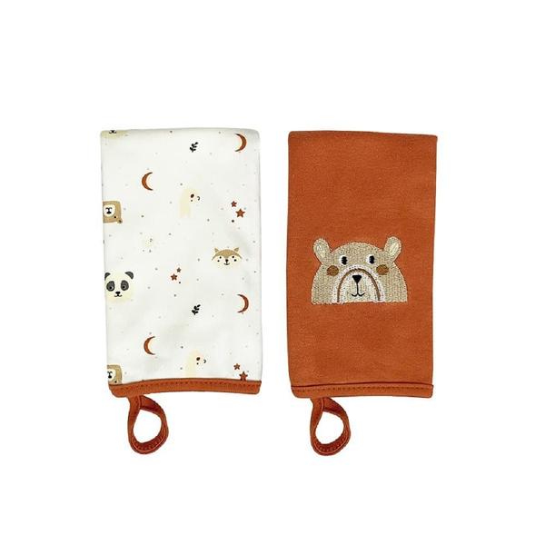 Kit Com 2 Babinha Babador Infantil Bebê Minimalista Terracota Hug Imagem de Kit Com 2 Babinha Babador Infantil Bebê Minimalista Terracota Hug