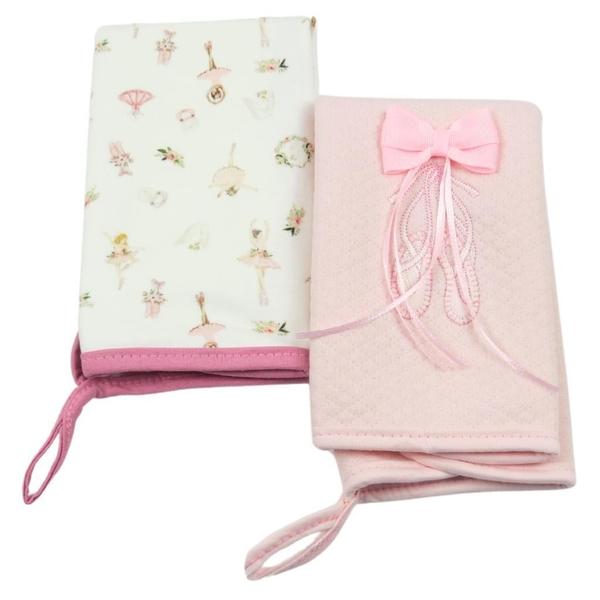 Kit Com 2 Babinhas Hug Made Of Magic Bailarina Rosa Imagem de Kit Com 2 Babinhas Hug Made Of Magic Bailarina Rosa