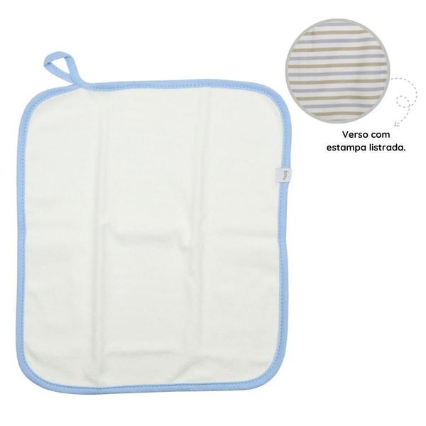 Kit Com 2 Babinhas Hug Urso Sweet Dreams Azul E Branco Imagem de Kit Com 2 Babinhas Hug Urso Sweet Dreams Azul E Branco