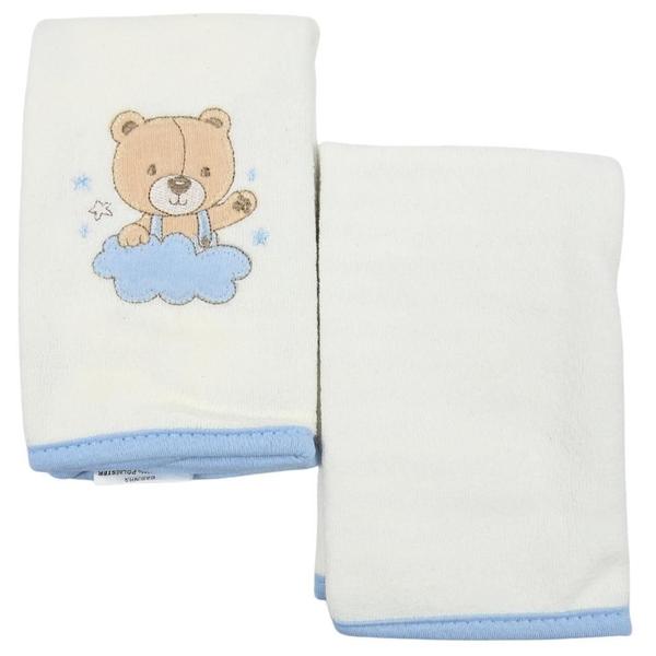 Kit Com 2 Babinhas Hug Urso Sweet Dreams Azul E Branco Imagem de Kit Com 2 Babinhas Hug Urso Sweet Dreams Azul E Branco