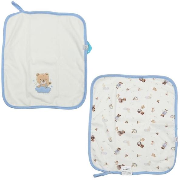 Kit Com 2 Babinhas Hug Urso Sweet Dreams Azul E Branco Imagem de Kit Com 2 Babinhas Hug Urso Sweet Dreams Azul E Branco