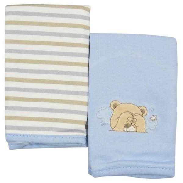 Kit Com 2 Babinhas Hug Urso Sweet Dreams Azul Imagem de Kit Com 2 Babinhas Hug Urso Sweet Dreams Azul