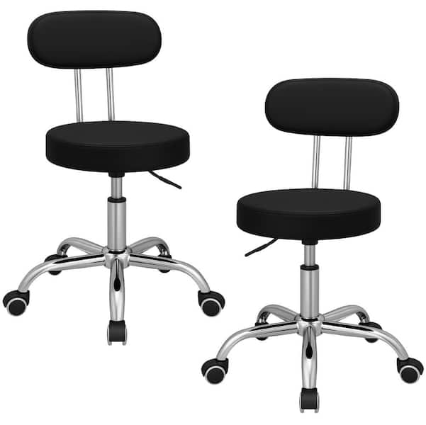 Kit com 2 Cadeiras Pop Mocho c/ Encosto Giratório Massagista Plus Evolux Kit com 2 Cadeiras Pop Mocho c/ Encosto Giratório Massagista Plus Evolux