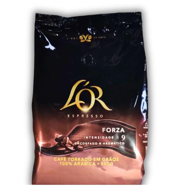 Imagem de KIT COM 2 Café Lor Gourmet Espresso Forza TORRADO E EM GRÃOS 500g