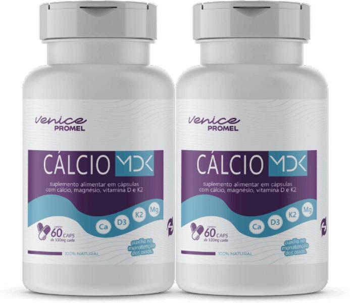 Imagem de Kit Com 2 Cálcio MDK 60 Capsulas de 500mg Promel