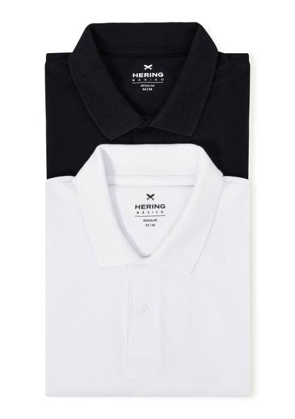 Kit Com 2 Camisas Polo Básicas Masculinas Em Piquet - Hering