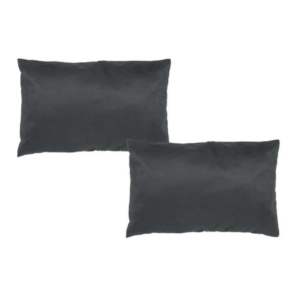 Kit com 2 Capas de Almofada Retangular 30 cm x 50 cm - Preta - Ida Baby Imagem de Kit com 2 Capas de Almofada Retangular 30 cm x 50 cm - Preta