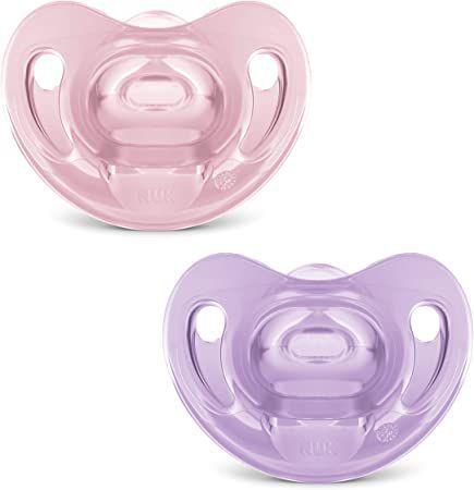 Imagem de Kit com 2 Chupetas Sensitive Soft 100% Silicone- NUK, Tam 1 (0-6 Meses)