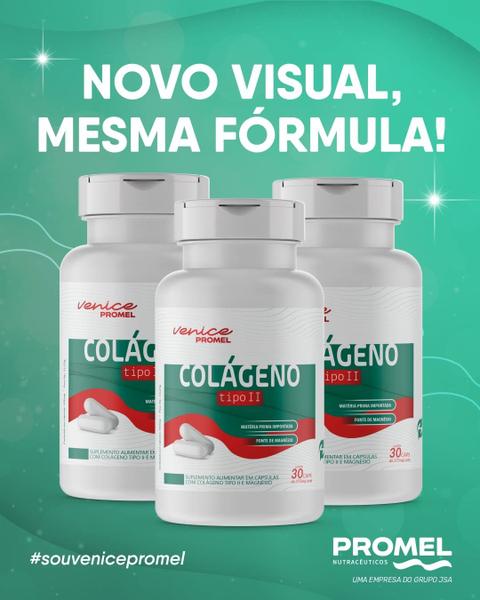 Imagem de Kit Com 2 - Colágeno Tipo II 30 Cápsulas Promel