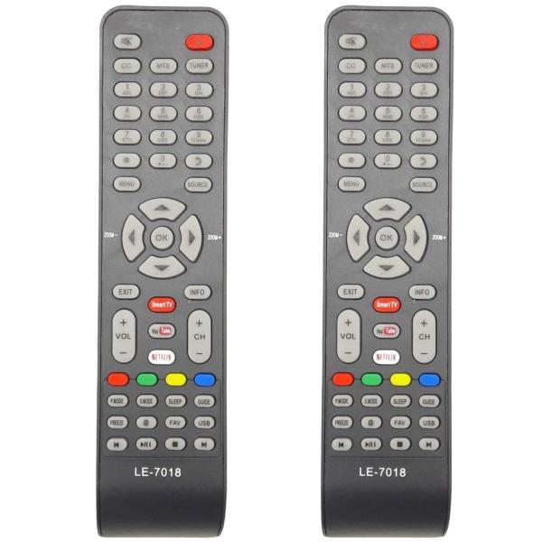 Imagem de Kit com 2 Controle Compatível com TV Semp TCL RC199E 4700S