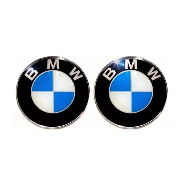 Imagem de Kit Com 2 Emblemas Resinado Bmw 48Mm