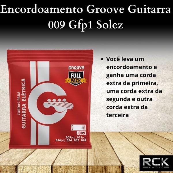 Imagem de Kit com 2 Encordoamentos Groove Guitarra 009 Gfp1 Solez