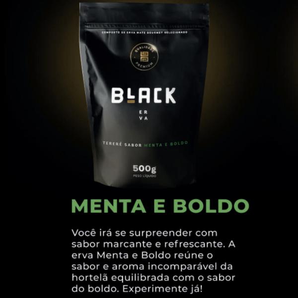 Imagem de Kit Com 2 Erva Mate Tereré 500g Black Erva Chá de Qualidade Premium Erva Mate Gourmet Selecionada