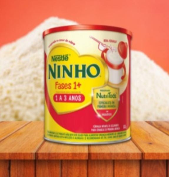 Kit Com 2 Latas Do Leite Ninho Fases 1+ de 800g cada - Nestle Imagem de Kit Com 2 Latas Do Leite Ninho Fases 1+ de 800g cada
