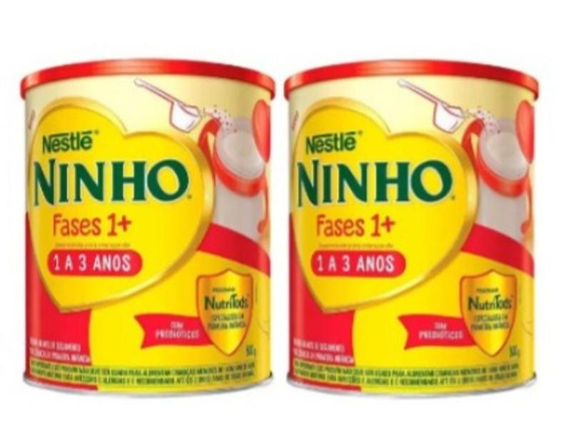 Kit Com 2 Latas Do Leite Ninho Fases 1+ de 800g cada - Nestle Imagem de Kit Com 2 Latas Do Leite Ninho Fases 1+ de 800g cada