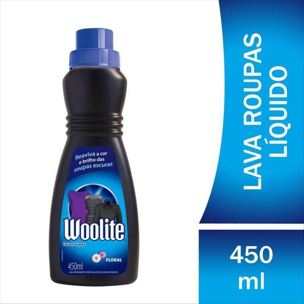 Imagem de Kit com 2 Lava Roupas Especiais Líquido Floral Woolite 450Ml