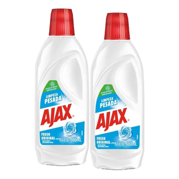 Imagem de Kit com 2 Limpador Diluível Ajax Fresh 500ml Cada