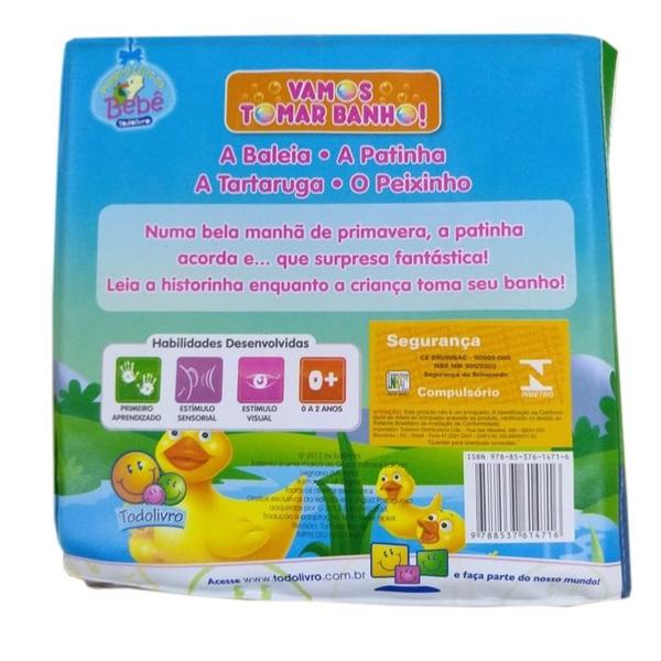 Imagem de Kit com 2 Livros De Banho Infantil Com Brinquedo - 4 Peças