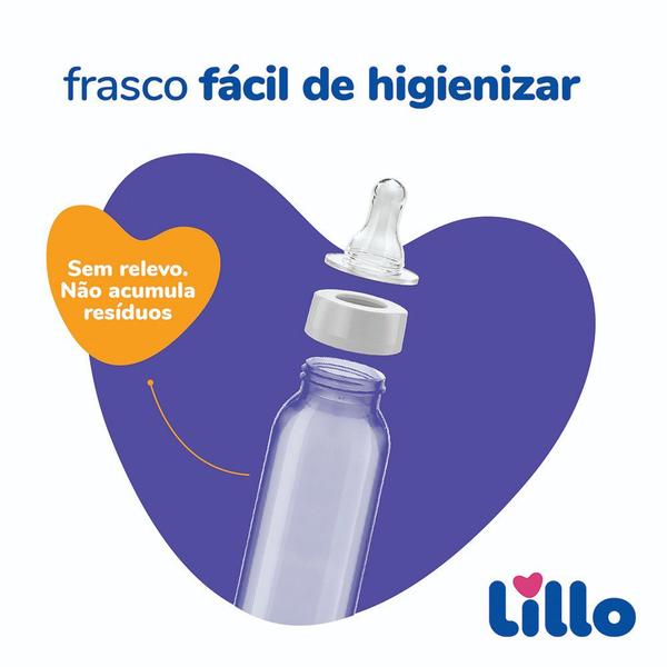 Imagem de Kit com 2 Mamadeiras Divertidas 240ml 6m+ Azul - Lillo