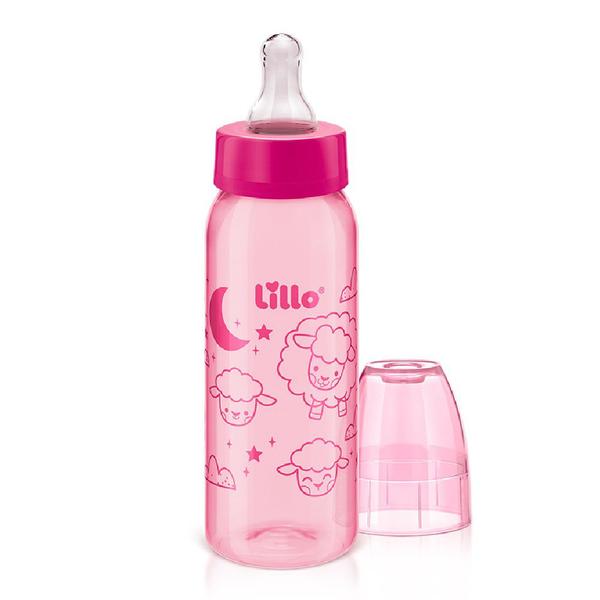 Imagem de Kit com 2 Mamadeiras Divertidas 240ml 6m+ Rosa - Lillo 