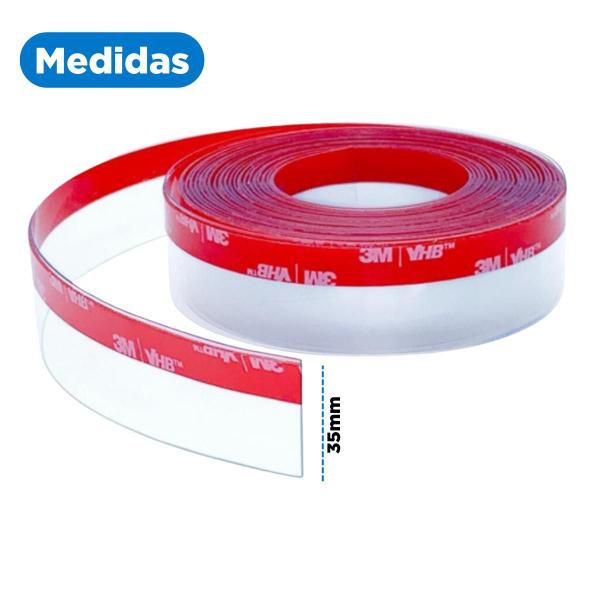Kit Com 2 Metros Fita Adesiva Veda Fresta Transparente Porta Janelas Vedação Incolor 3m Imagem de Kit Com 2 Metros Fita Adesiva Veda Fresta Transparente Porta Janelas Vedação Incolor 3m