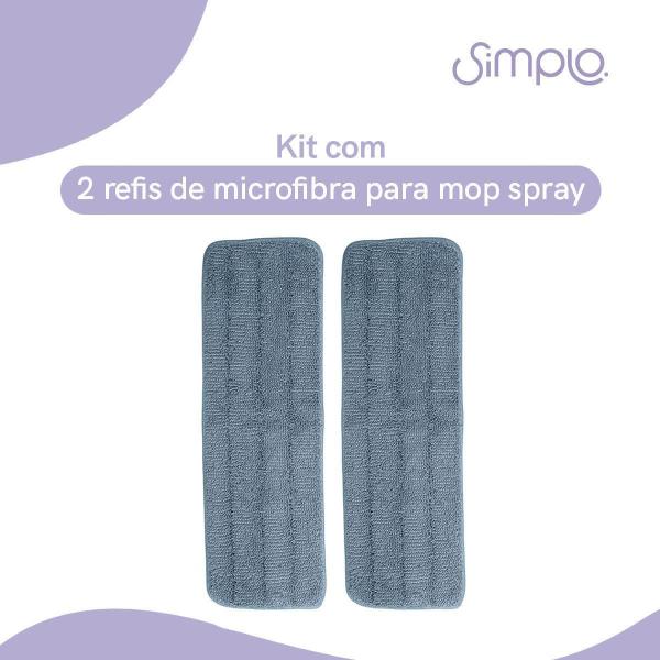 Imagem de Kit Com 2 Microfibras Para Mop Spray - Simplo U Cinza Un