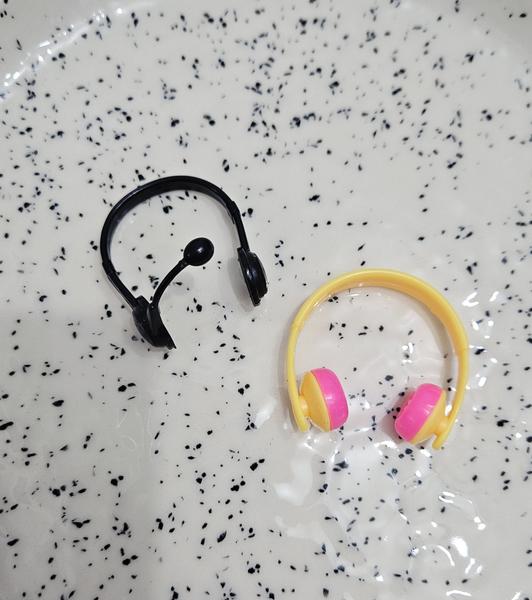 Imagem de Kit com 2 Mini Fones de Ouvido Amarelo e Preto