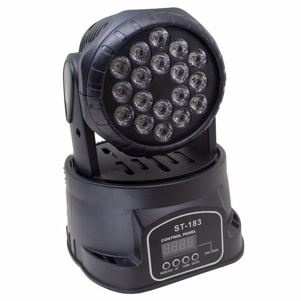 Imagem de Kit com 2 mini wash 3w led xw + maquina de fumaça 1500w briwax bx-352