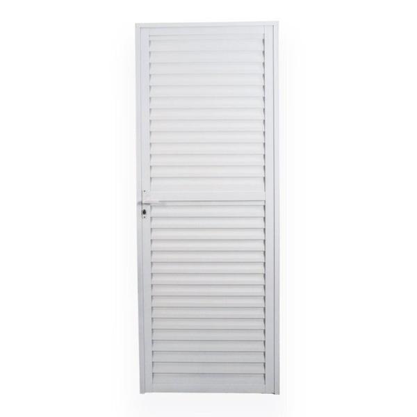 Imagem de Kit com 2 Portas de Alumínio Laminada 210x70cm Soft Plus Mgm Branco