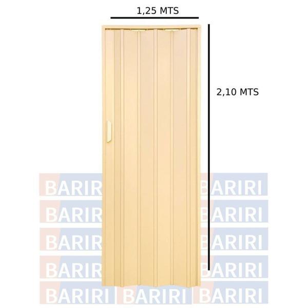 Imagem de Kit com 2 Portas Sanfonada de Pvc 210x125cm Bariri Amarelo