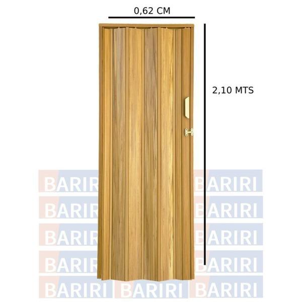 Imagem de Kit com 2 Portas Sanfonada de Pvc 210x62cm Bariri Cerejeira