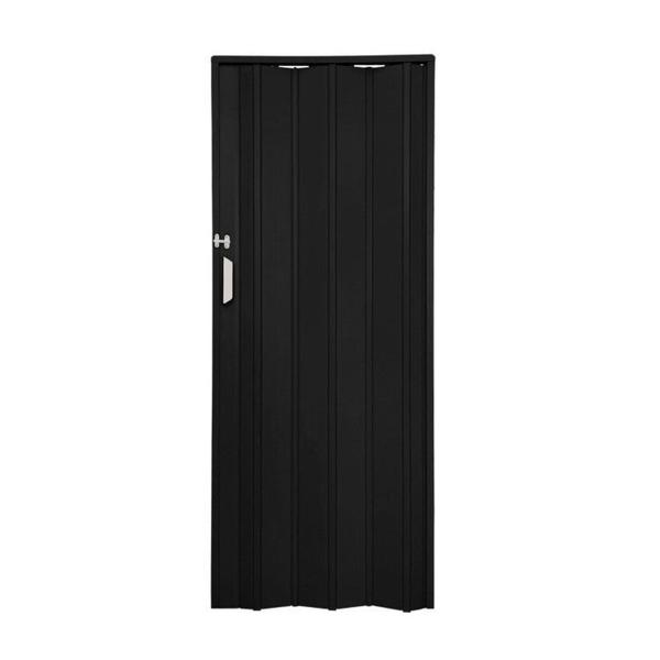 Imagem de Kit com 2 Portas Sanfonada de Pvc 210x72cm Bariri Preto absoluto