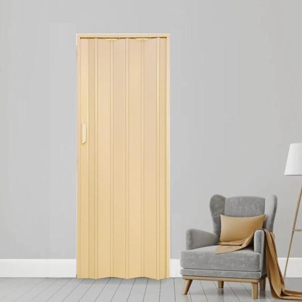 Imagem de Kit com 2 Portas Sanfonada de Pvc 210x84cm Bariri Amarelo