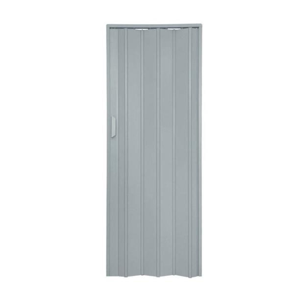 Imagem de Kit com 2 Portas Sanfonada de Pvc 210x94cm Bariri Cinza Granizo