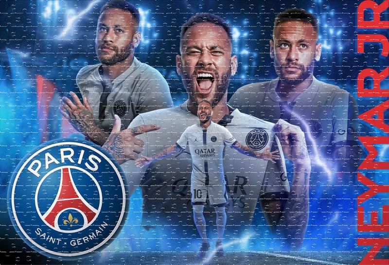 Imagem de Kit com 2 Quebra Cabeças PSG Colecionáveis