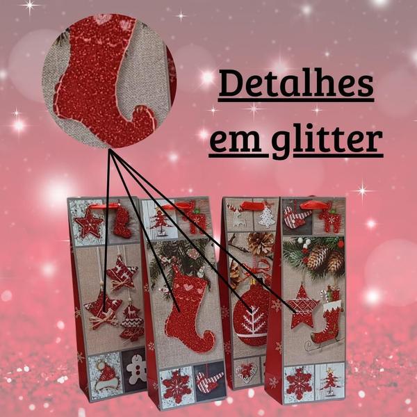 Kit Com 2 Sacolas Para Vinho Presente Natal Delicada Prática - Stingray Imagem de Kit Com 2 Sacolas Para Vinho Presente Natal Delicada Prática