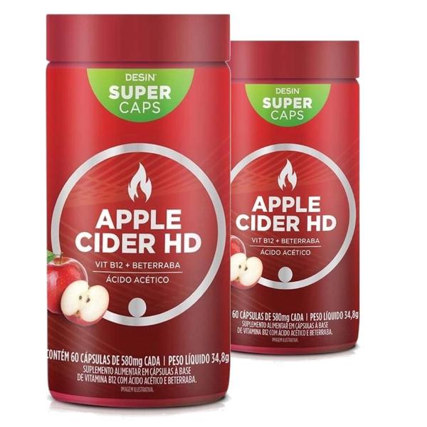 Imagem de Kit Com 2 Super Apple Cider Hd 60 Cápsulas