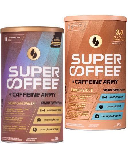 Imagem de Kit com 2 Super Coffee 3.0 Choconilla 380g e Baunilha 380g