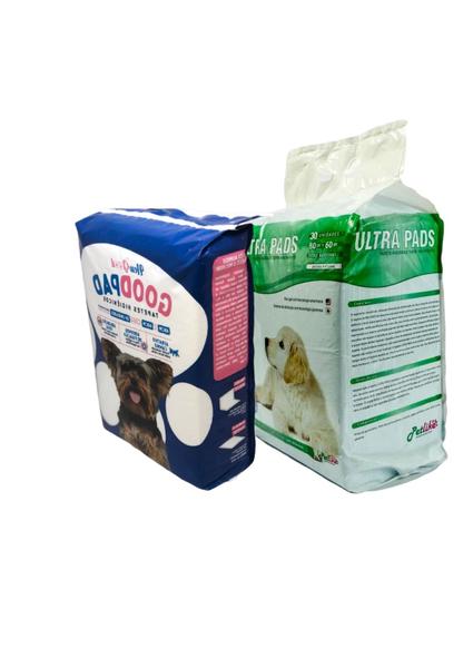 Imagem de Kit com 2 Tapete Higiênico para Cães Good Pad Super Absorvente 60x80cm - Embalagem com 80 Unidades