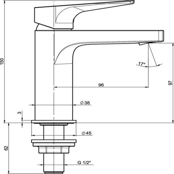 Imagem de Kit com 2 Torneira para Lavatório de Mesa de Bica Baixa Atlas Roca