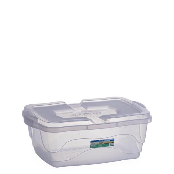 Imagem de Kit Com 2 Unidades Caixas Organizadoras Transparente 10L - 29x40x15,5cm