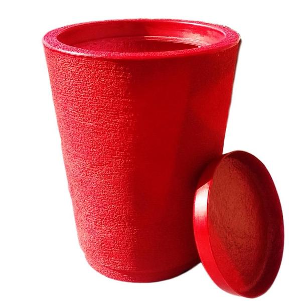 Imagem de Kit com 2 vasos coluna grafiato decorativo de luxo para plantas com prato