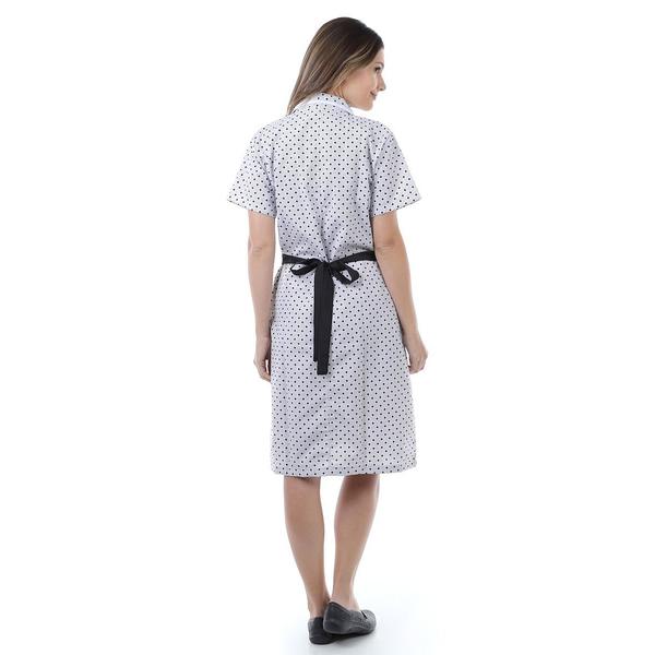 Imagem de Kit com 2  Vestidos Estampados em Tecido Algodão Com Avental  para  Copeira, Arrumadeira, Doméstica