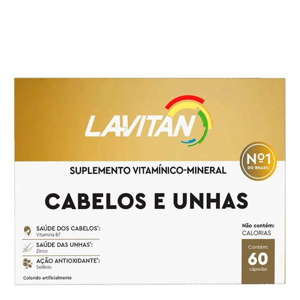 Imagem de Kit com 2 Vitamina Cabelos e Unhas Lavitan 60Cps - Cimed