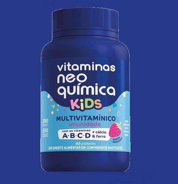 Imagem de Kit Com 2 Vitaminas Kids Morango C/60 Cápsulas - Neo Quimica