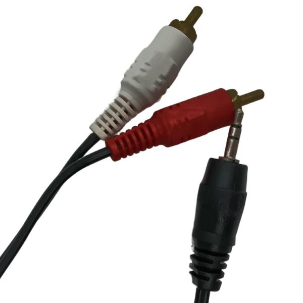 Imagem de Kit Com 20 Cabo Auxiliar Para Áudio B-Max P2 Macho X RCA Macho 1,5 Metros