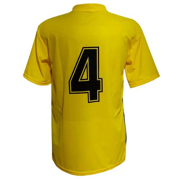 Imagem de Kit com 20 Camisas Esportivas TRB Amarelo/Preto