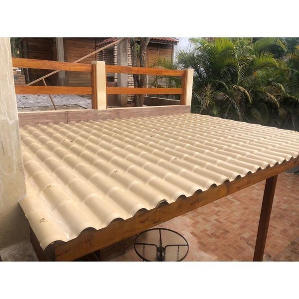 Imagem de Kit com 20 Telhas Pvc Colonial 328x86cm Permatti