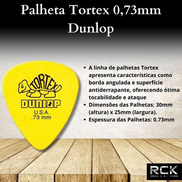 Imagem de Kit com 24 Palhetas Tortex 0,73mm Dunlop