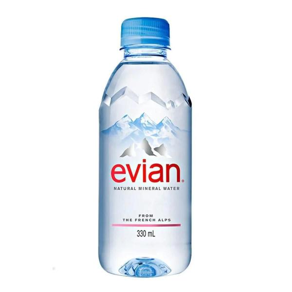 Imagem de Kit Com 24Un Água Mineral S/ Gás Francesa Evian Pet 330Ml